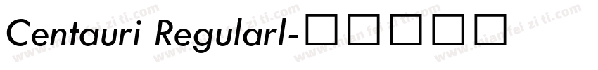 Centauri Regularl字体转换